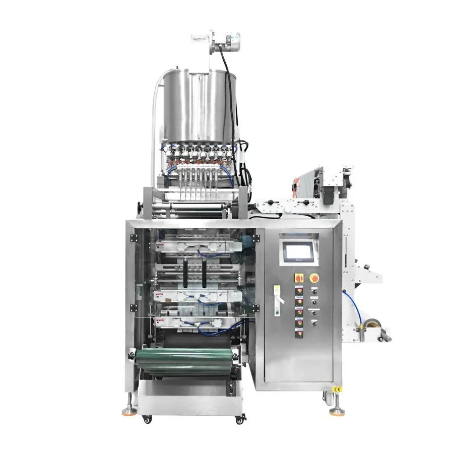 Sachet and pouch packaging machine for sauces and powders